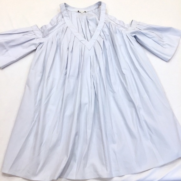 Rebecca Minkoff Light Blue Cold Shoulder Dress - Picture 5 of 8